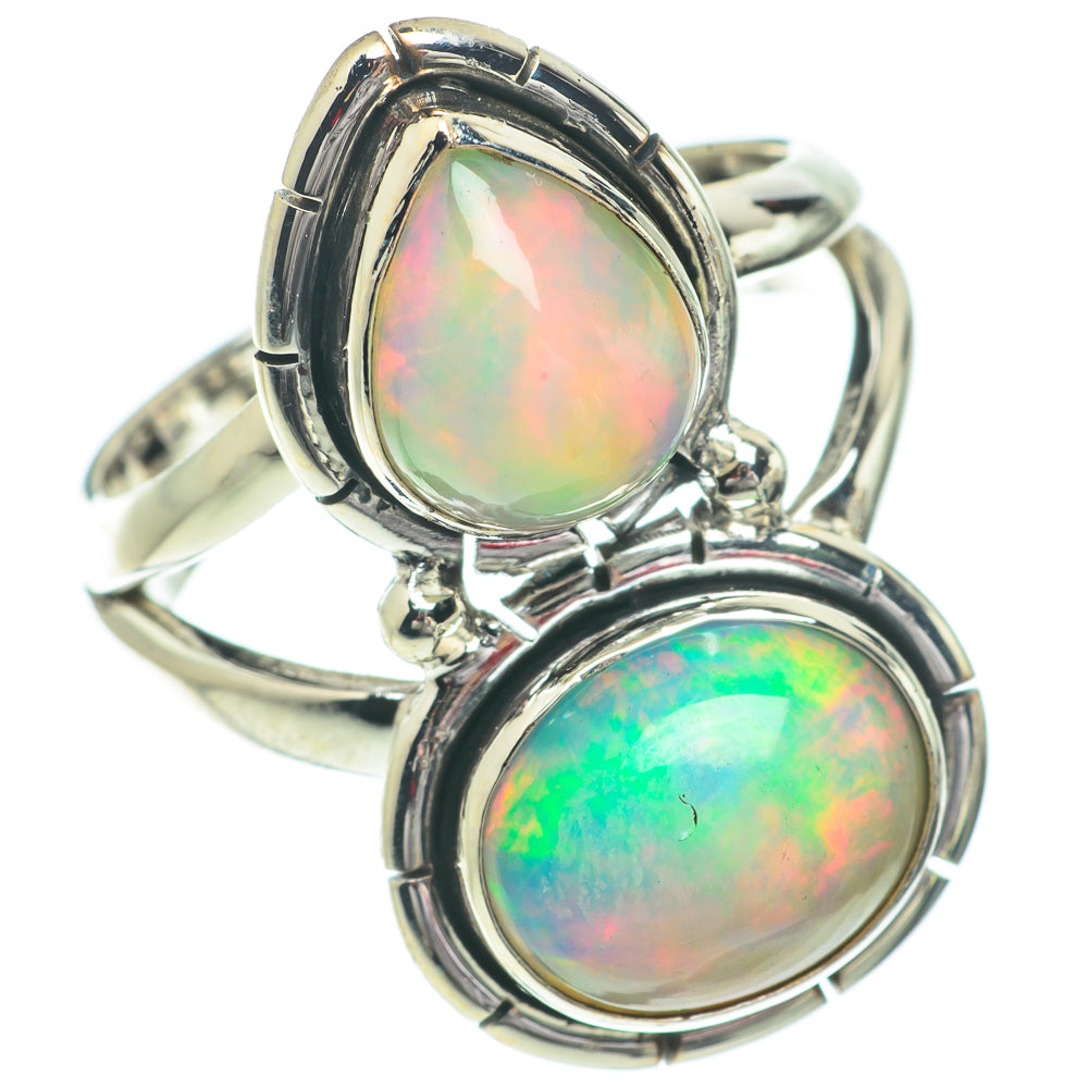 Ethiopian Opal Rings handcrafted by Anasilvercos - RING64408