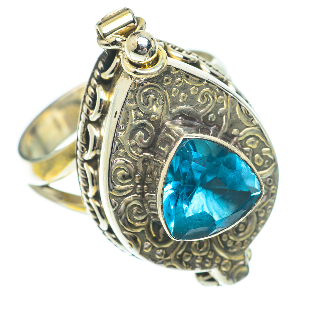 Blue Topaz Rings handcrafted by Anasilvercos - RING64412