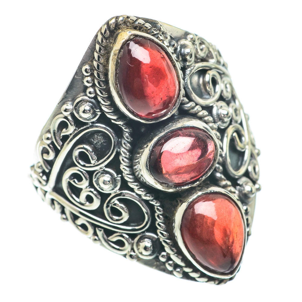 Garnet Rings handcrafted by Anasilvercos - RING64424