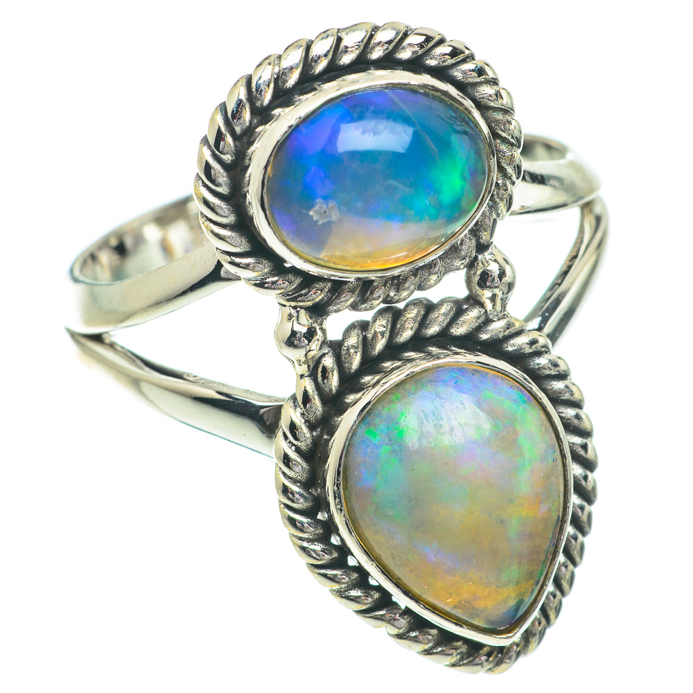 Ethiopian Opal Rings handcrafted by Anasilvercos - RING64431