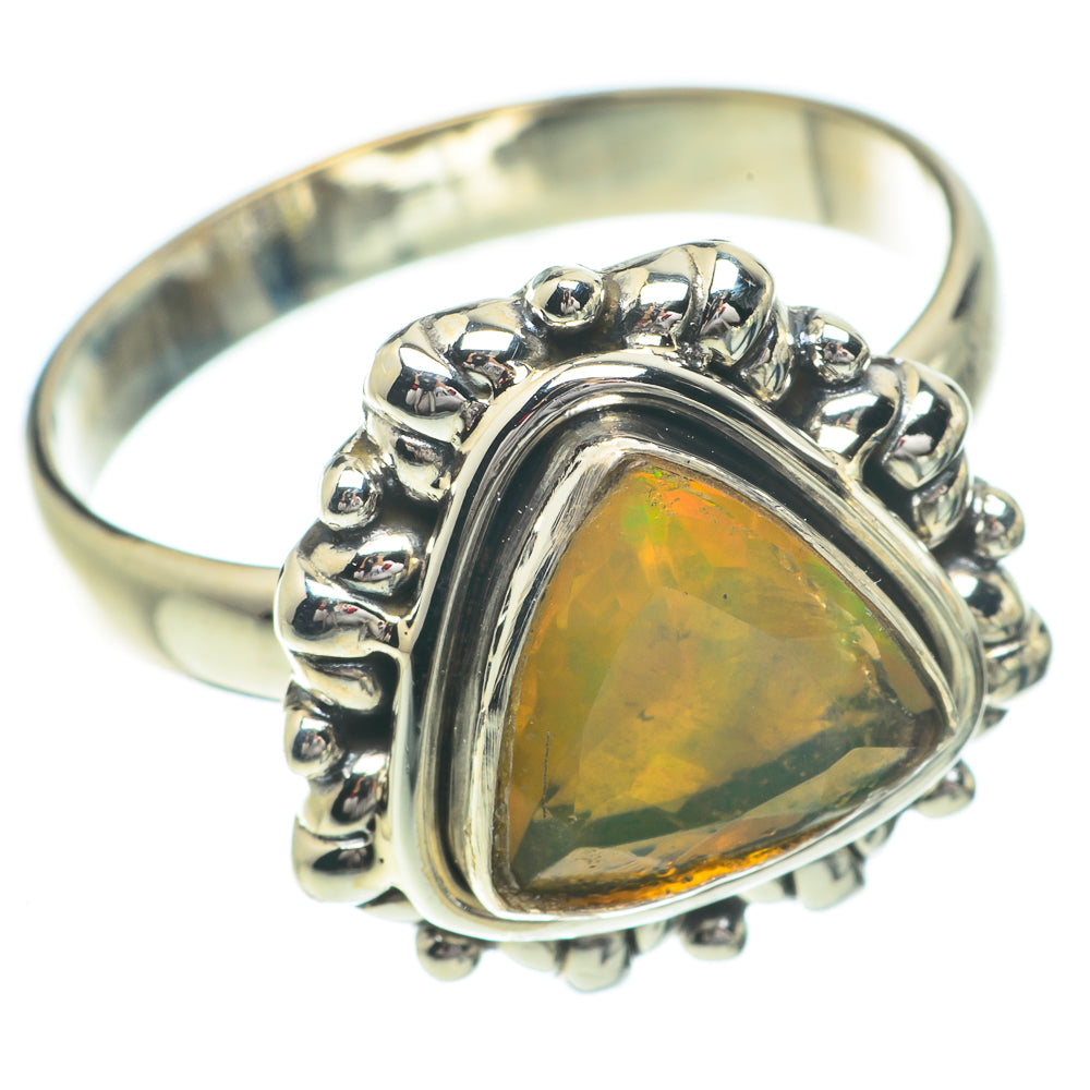 Ethiopian Opal Rings handcrafted by Anasilvercos - RING64432