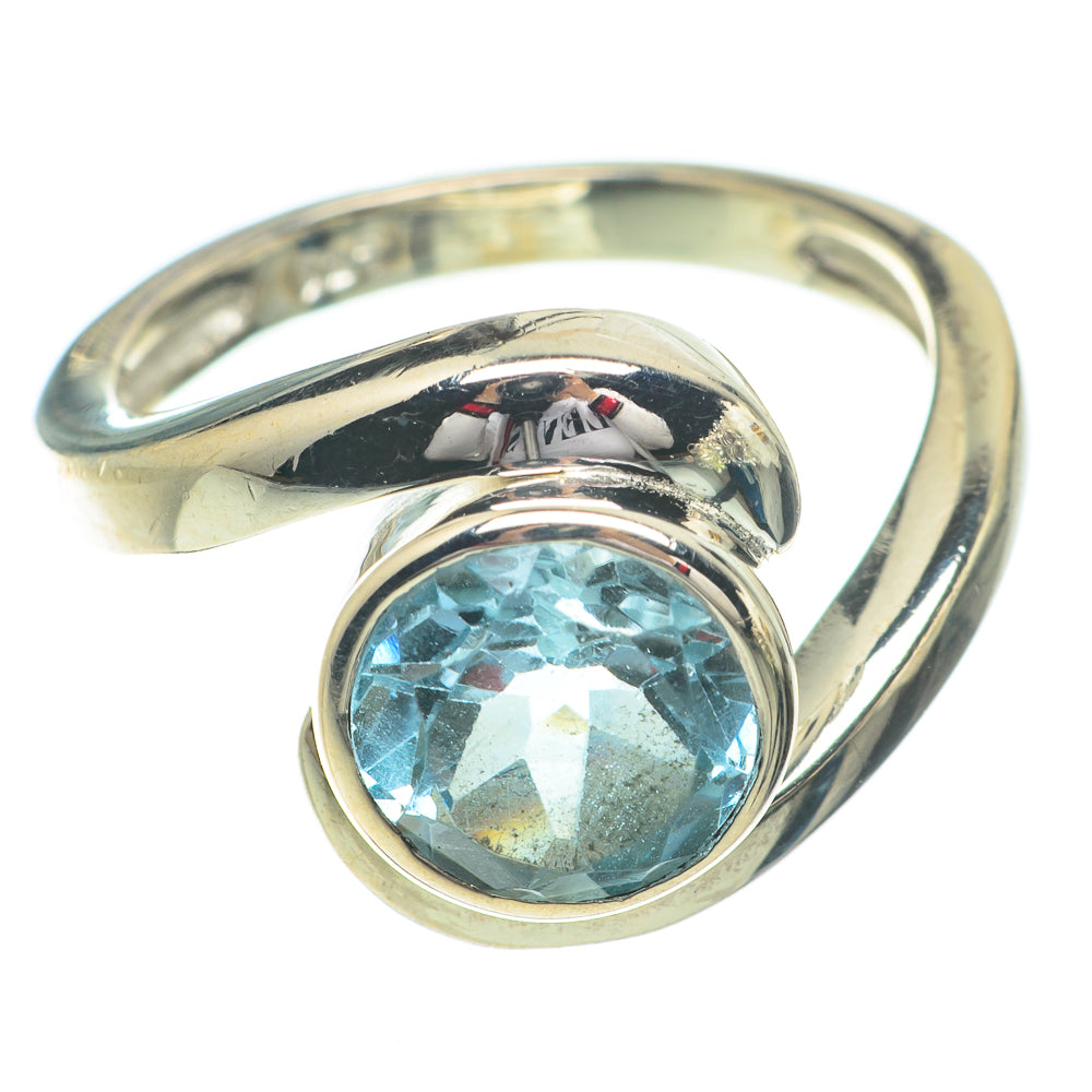 Blue Topaz Rings handcrafted by Anasilvercos - RING64436