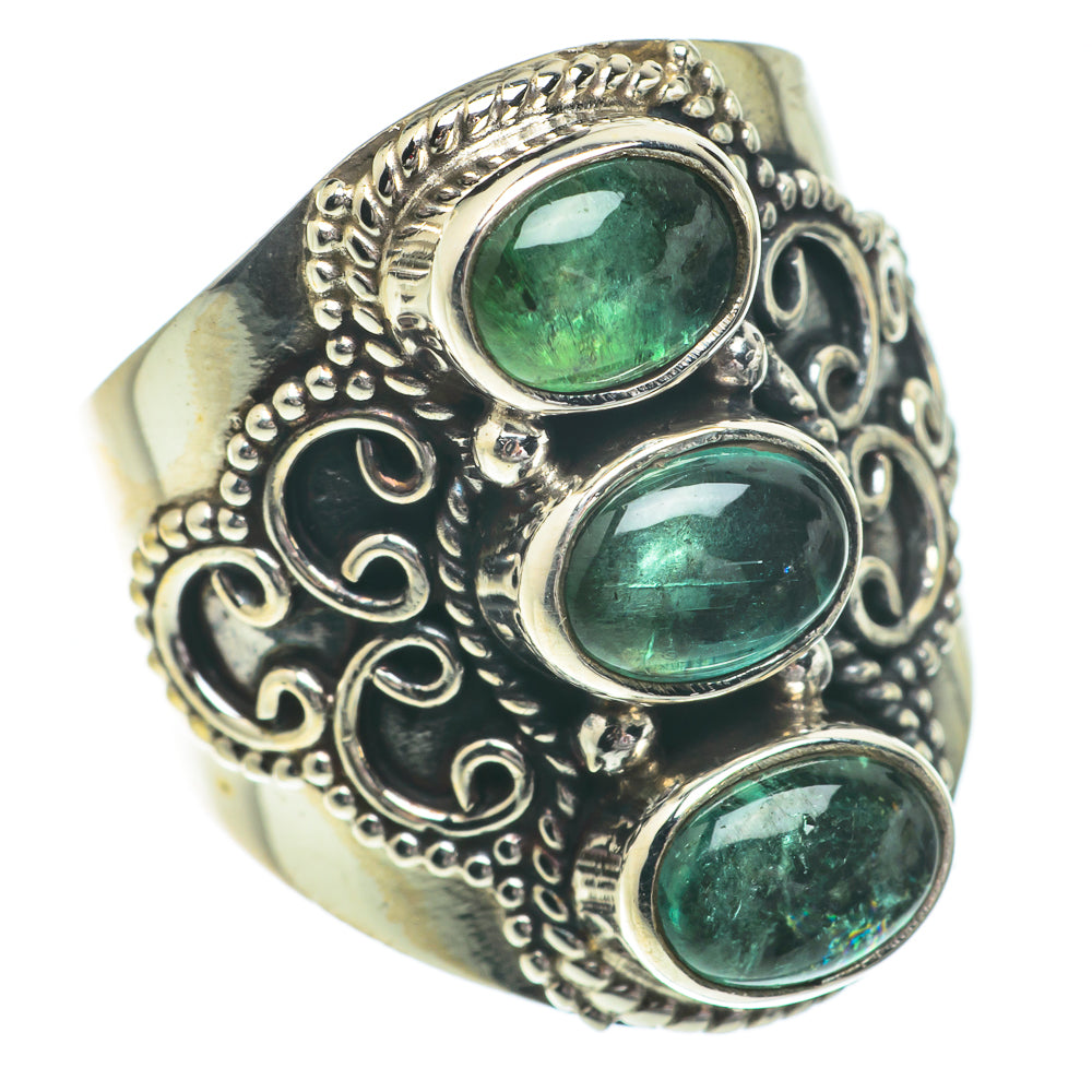 Green Fluorite Rings handcrafted by Anasilvercos - RING64438