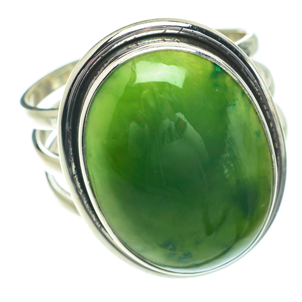 Nephrite Jade Rings handcrafted by Anasilvercos - RING64441