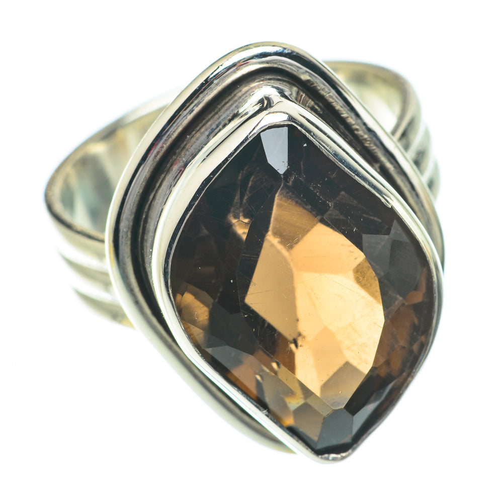 Smoky Quartz Rings handcrafted by Anasilvercos - RING64443