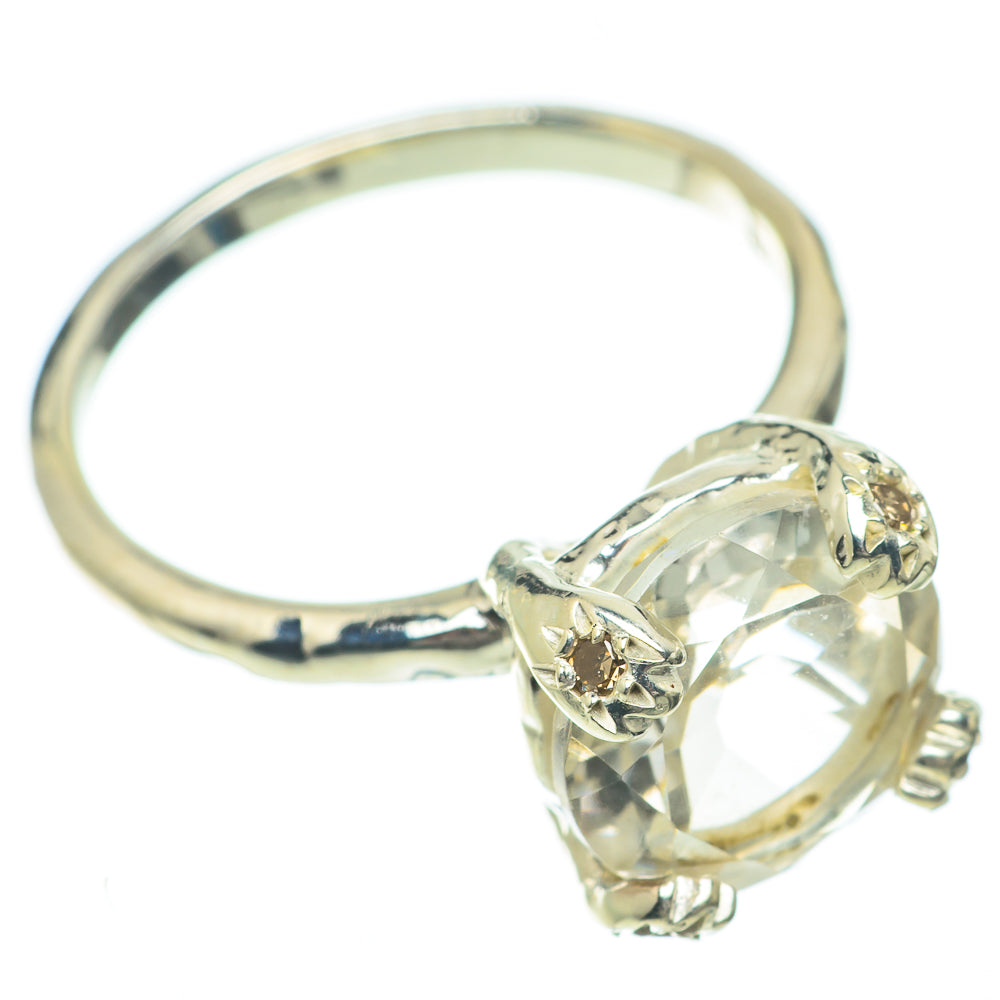 White Quartz Rings handcrafted by Anasilvercos - RING64451