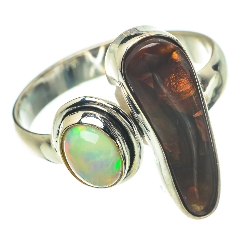 Mexican Fire Agate Rings handcrafted by Anasilvercos - RING64454