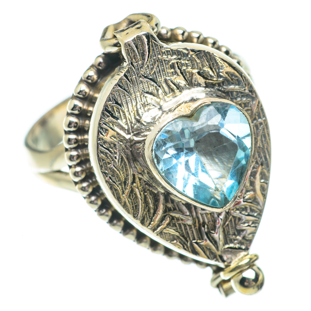 Blue Topaz Rings handcrafted by Anasilvercos - RING64459