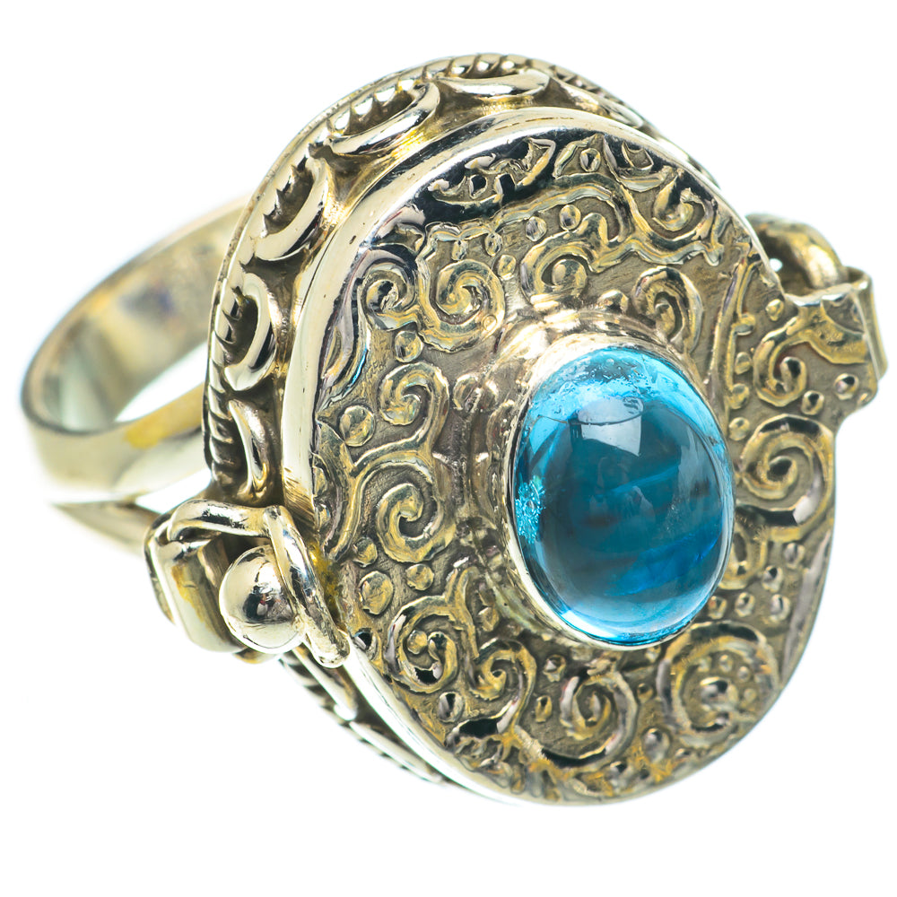 Blue Fluorite Rings handcrafted by Anasilvercos - RING64460