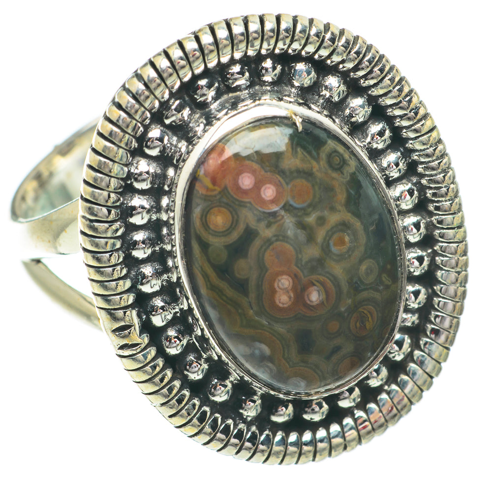 Ocean Jasper Rings handcrafted by Anasilvercos - RING64461