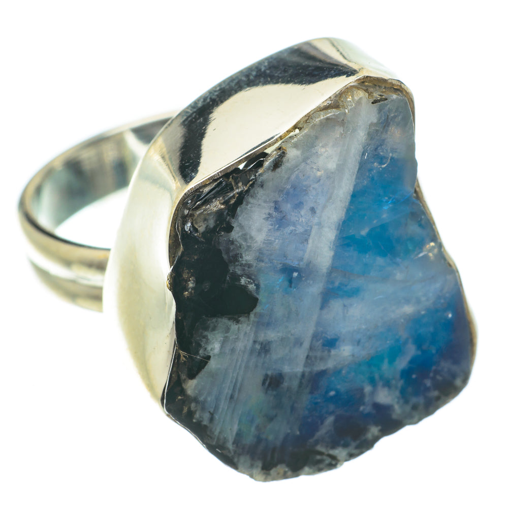 Rainbow Moonstone Rings handcrafted by Anasilvercos - RING64470