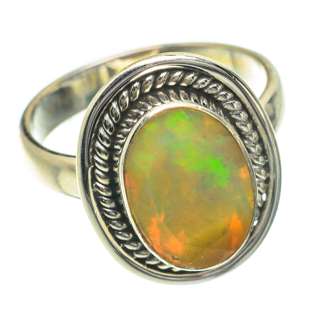 Ethiopian Opal Rings handcrafted by Anasilvercos - RING64476