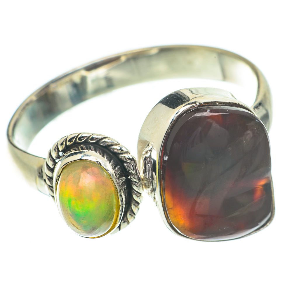 Mexican Fire Agate Rings handcrafted by Anasilvercos - RING64477