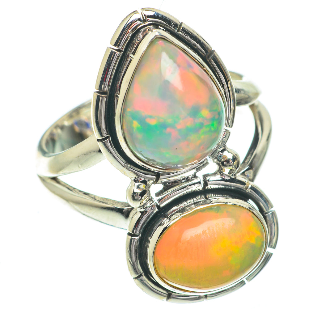 Ethiopian Opal Rings handcrafted by Anasilvercos - RING64496