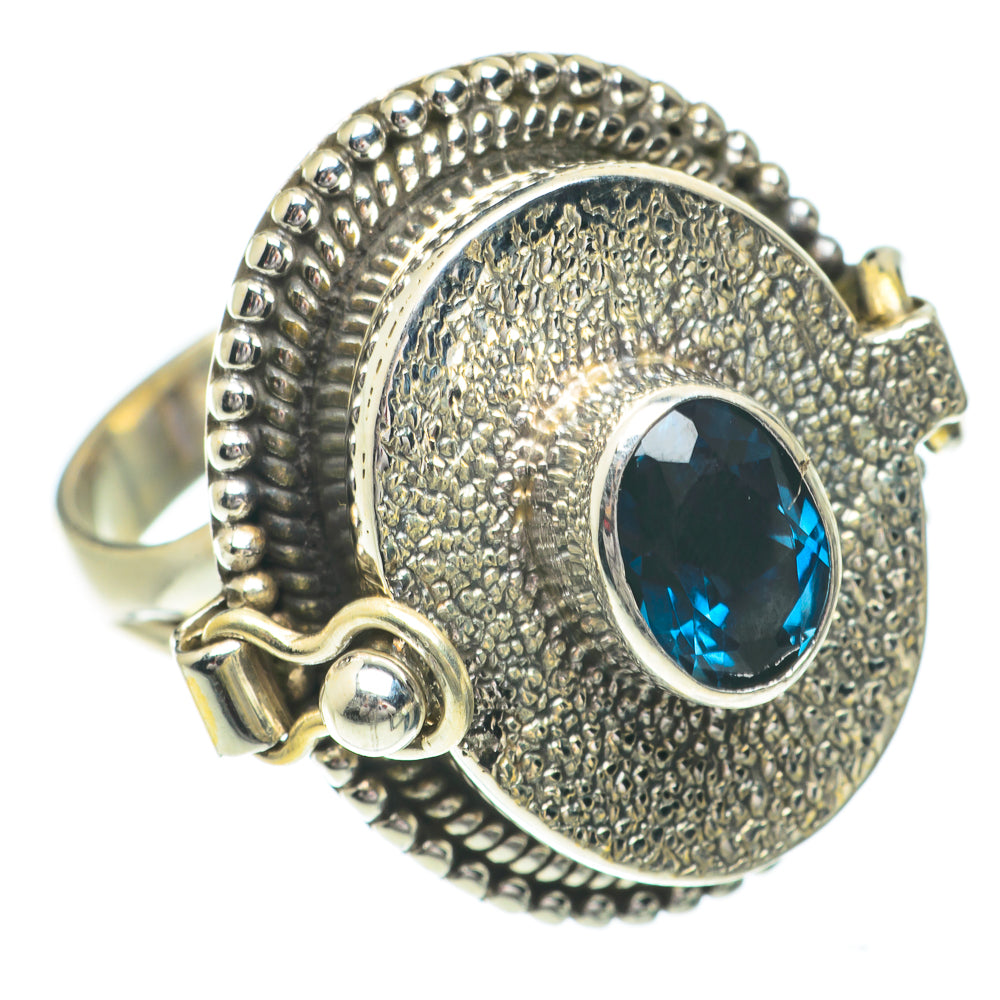 London Blue Topaz Rings handcrafted by Anasilvercos - RING64500