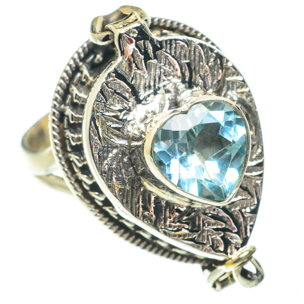 Blue Topaz Rings handcrafted by Anasilvercos - RING64502