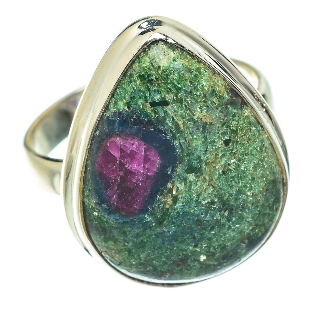 Ruby Fuchsite Rings handcrafted by Anasilvercos - RING64503