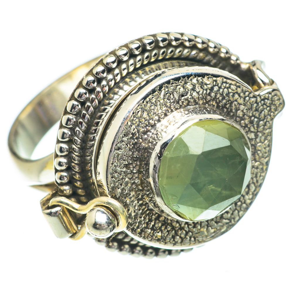 Prehnite Rings handcrafted by Anasilvercos - RING64504
