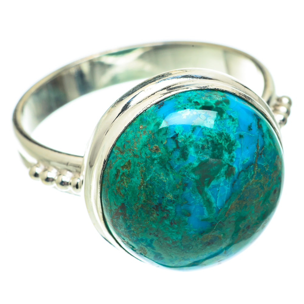 Chrysocolla Rings handcrafted by Anasilvercos - RING64505