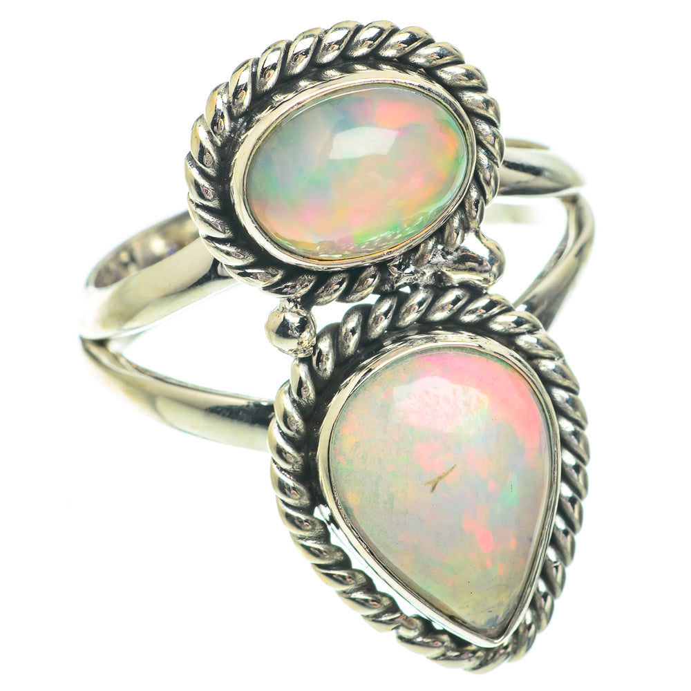 Ethiopian Opal Rings handcrafted by Anasilvercos - RING64516
