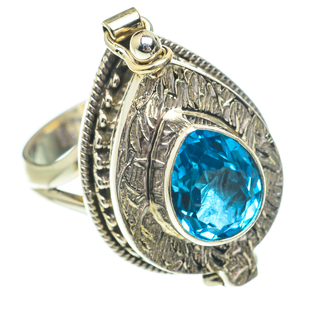 Blue Topaz Rings handcrafted by Anasilvercos - RING64519