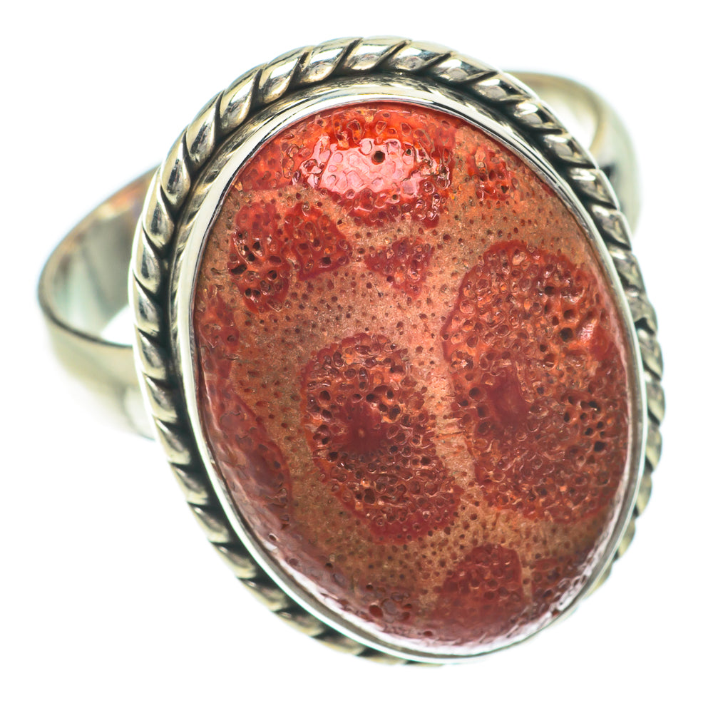 Sponge Coral Rings handcrafted by Anasilvercos - RING64527