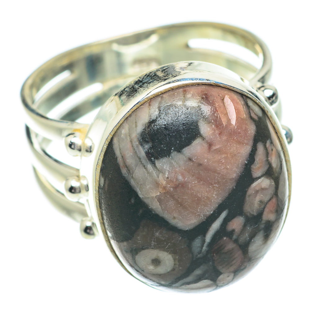 Crinoid Fossil Rings handcrafted by Anasilvercos - RING64543