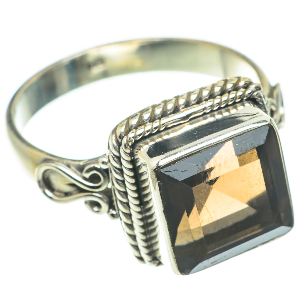 Smoky Quartz Rings handcrafted by Anasilvercos - RING64544