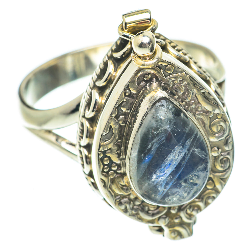 Rainbow Moonstone Rings handcrafted by Anasilvercos - RING64547