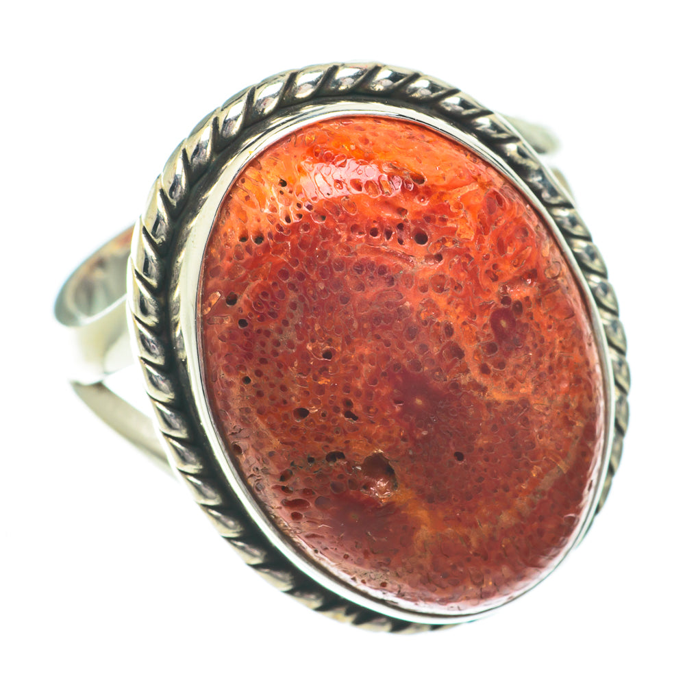 Sponge Coral Rings handcrafted by Anasilvercos - RING64561