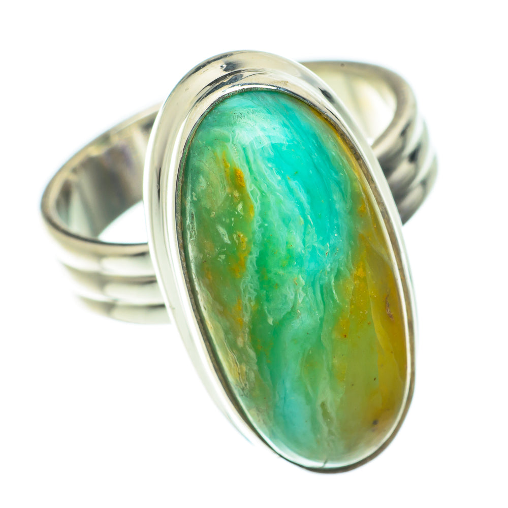 Peruvian Opal Rings handcrafted by Anasilvercos - RING64567