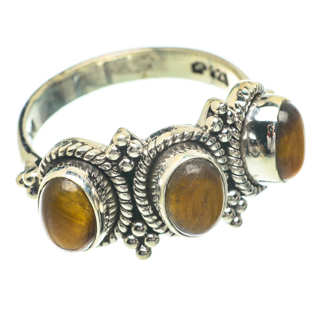 Tiger Eye Rings handcrafted by Anasilvercos - RING64574