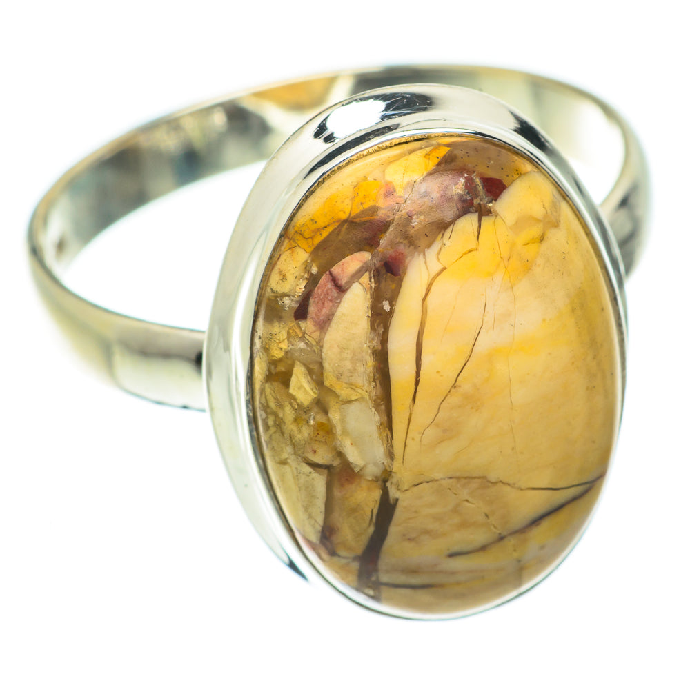 Brecciated Mookaite Rings handcrafted by Anasilvercos - RING64578