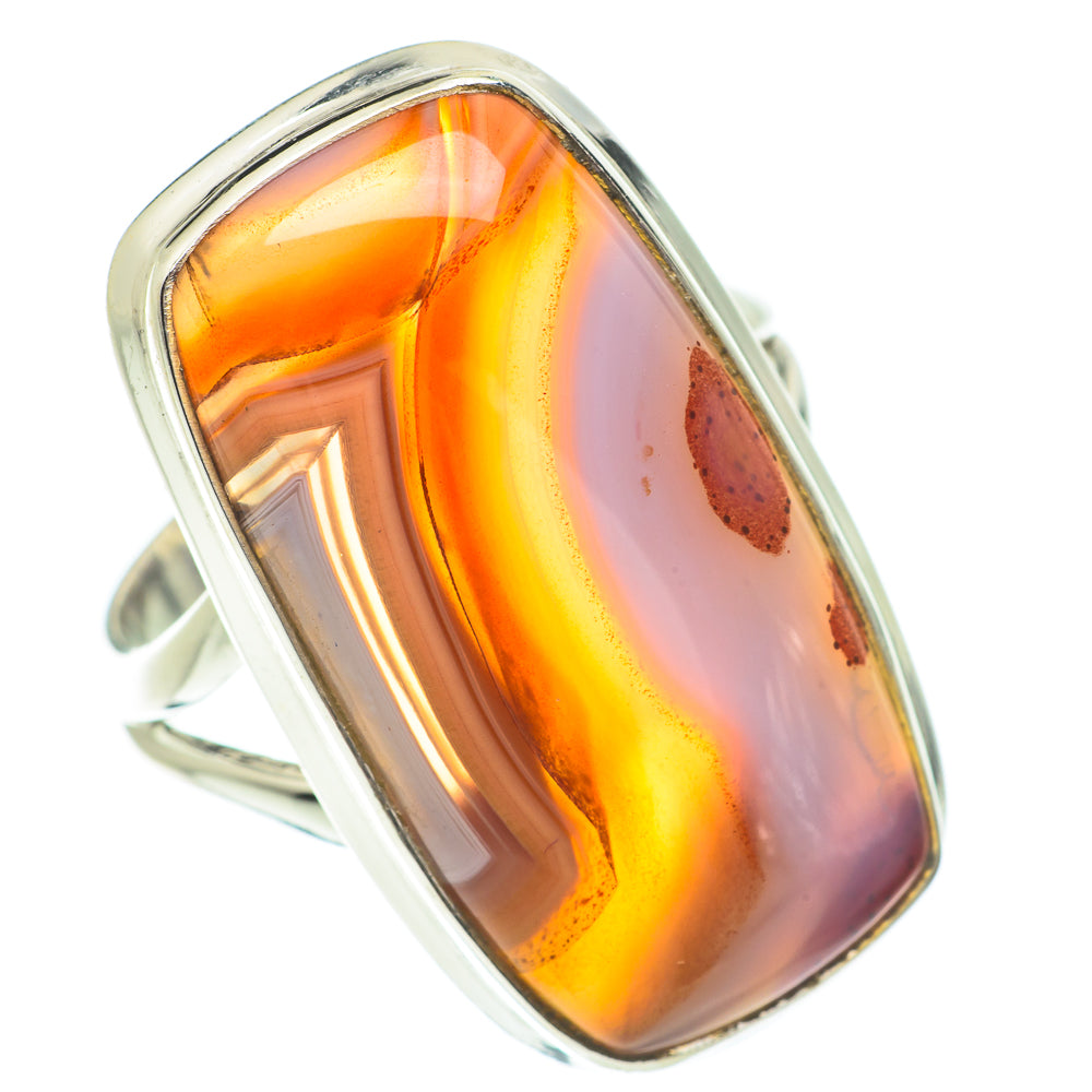 Botswana Agate Rings handcrafted by Anasilvercos - RING64581