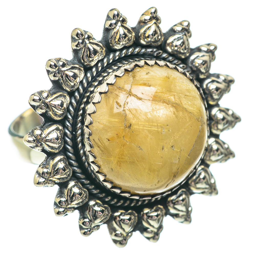 Rutilated Quartz Rings handcrafted by Anasilvercos - RING64586