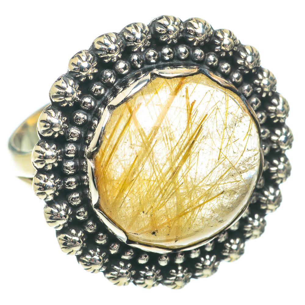 Rutilated Quartz Rings handcrafted by Anasilvercos - RING64587
