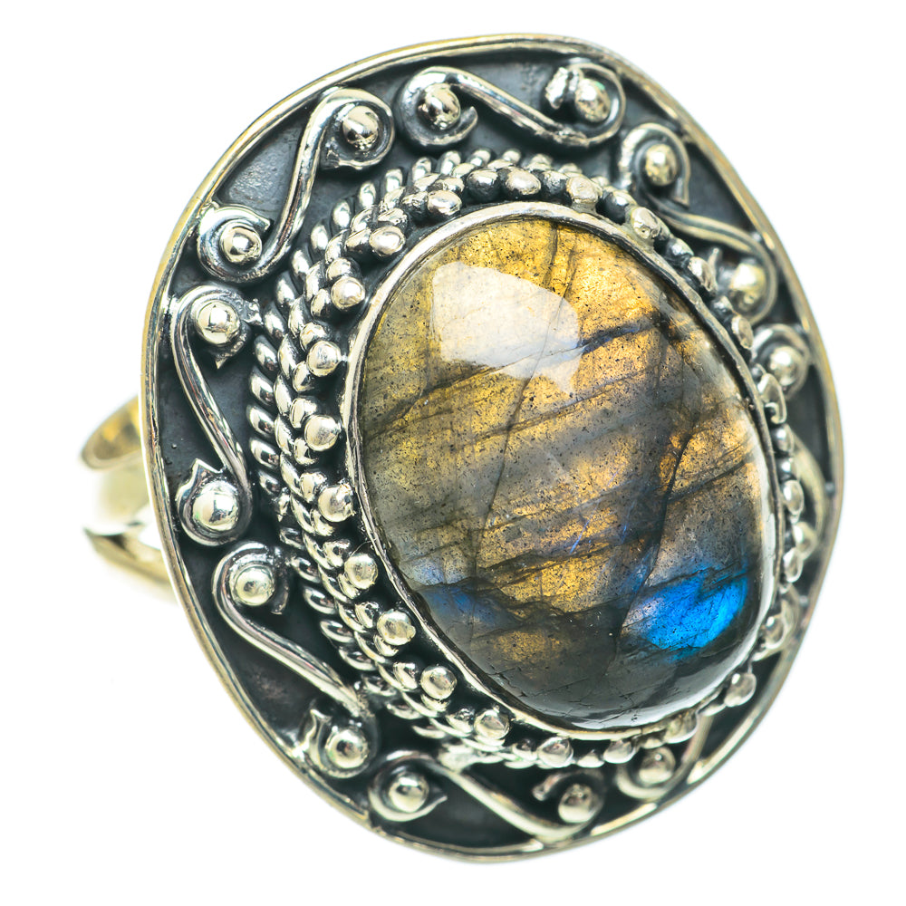 Labradorite Rings handcrafted by Anasilvercos - RING64598