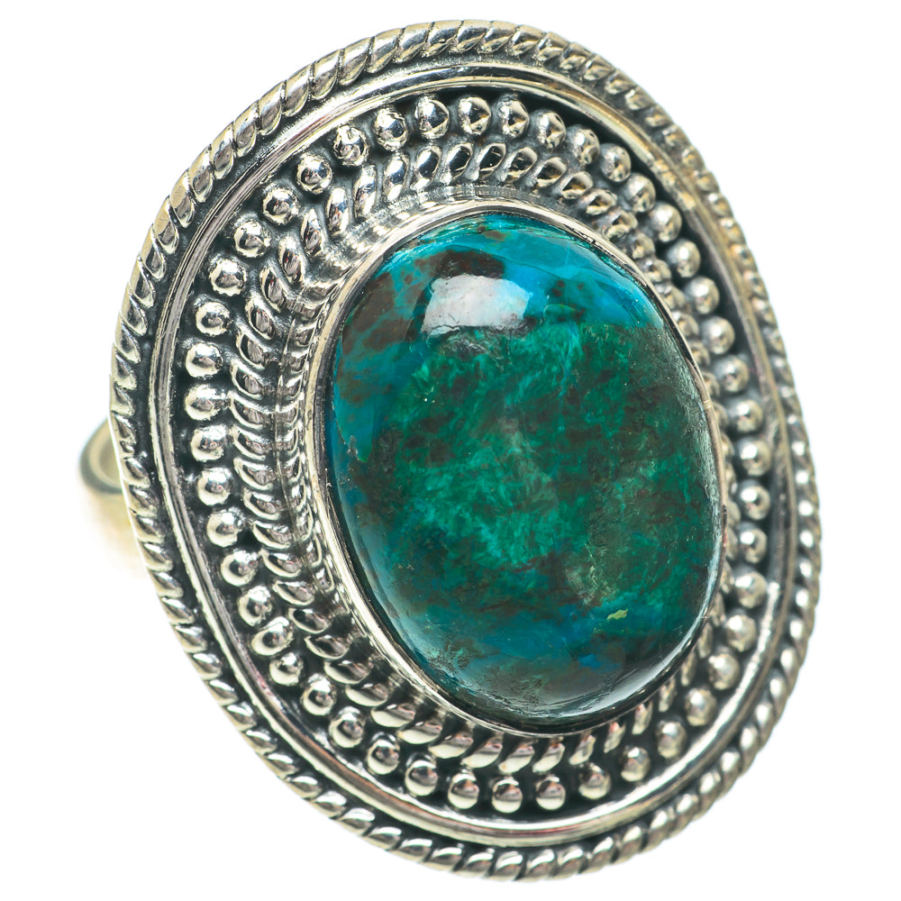 Chrysocolla Rings handcrafted by Anasilvercos - RING64601