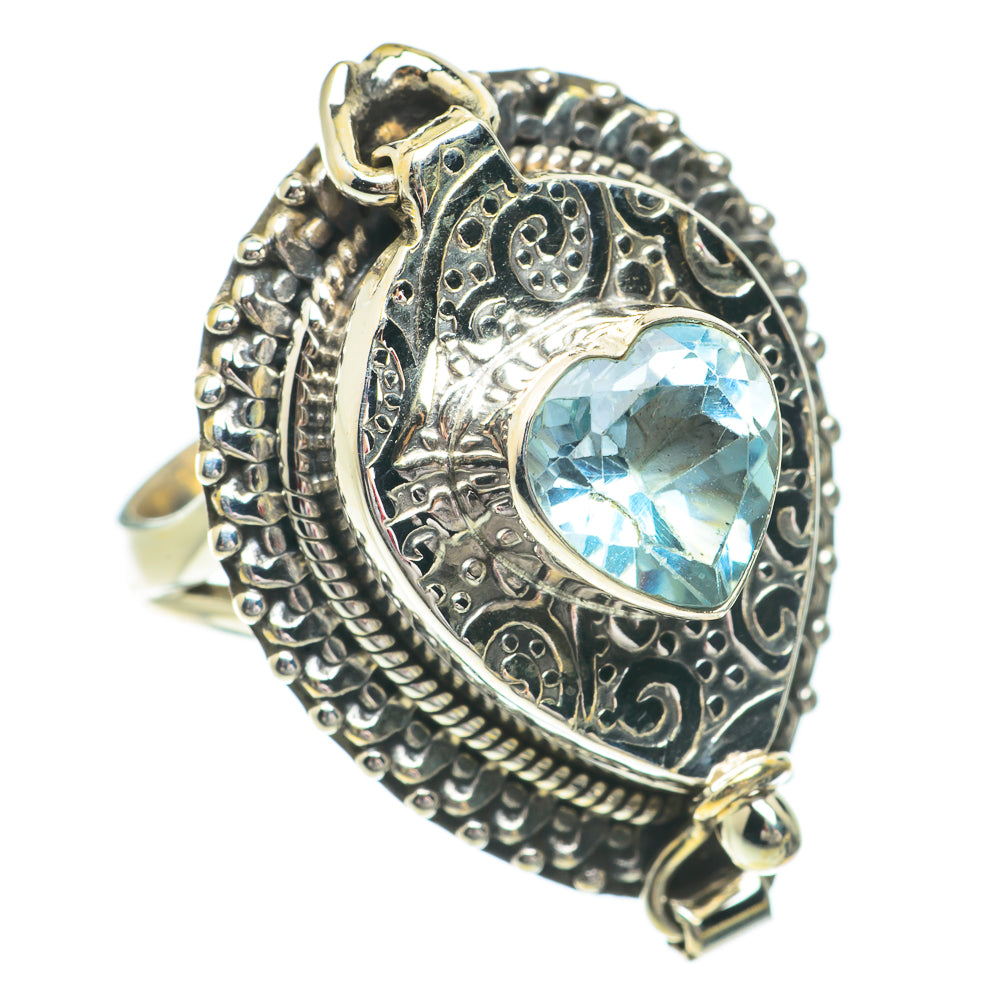 Blue Topaz Rings handcrafted by Anasilvercos - RING64624