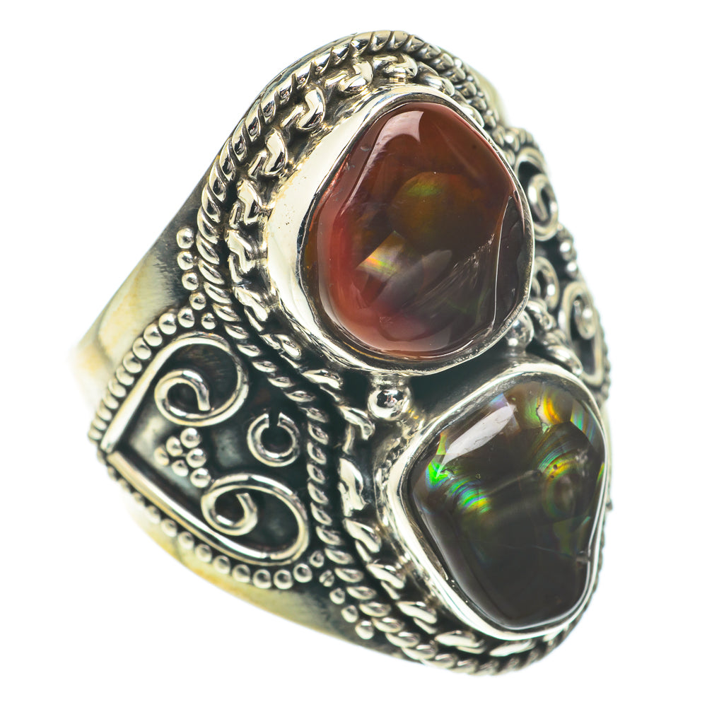 Mexican Fire Agate Rings handcrafted by Anasilvercos - RING64628