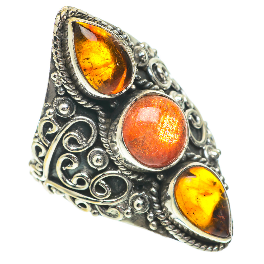 Sunstone Rings handcrafted by Anasilvercos - RING64631