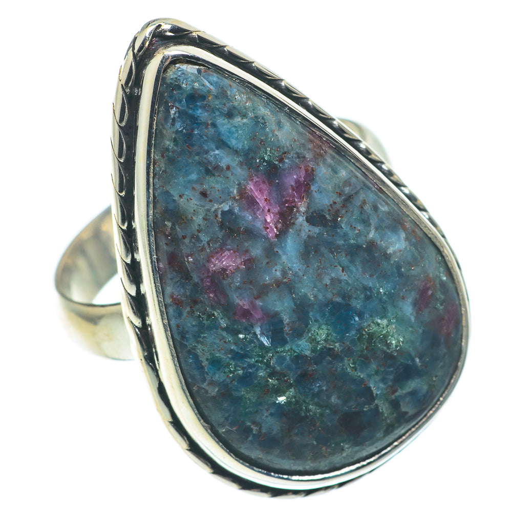 Ruby Fuchsite Rings handcrafted by Anasilvercos - RING64636