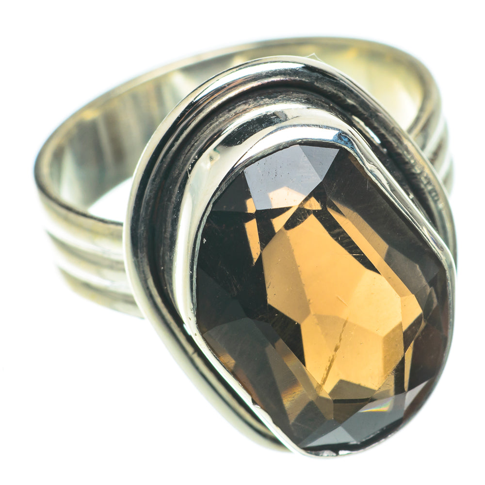 Smoky Quartz Rings handcrafted by Anasilvercos - RING64642