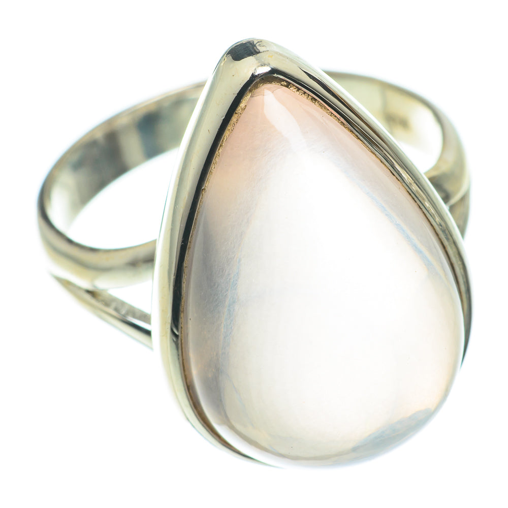 Rose Quartz Rings handcrafted by Anasilvercos - RING64646
