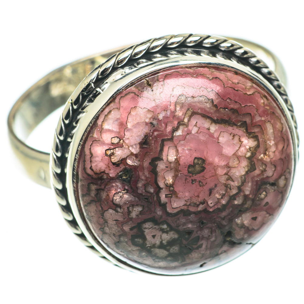 Rhodonite Rings handcrafted by Anasilvercos - RING64647
