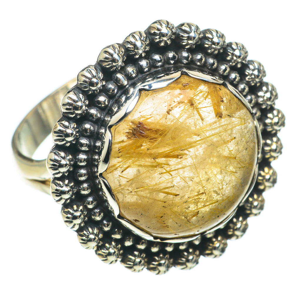 Rutilated Quartz Rings handcrafted by Anasilvercos - RING64653