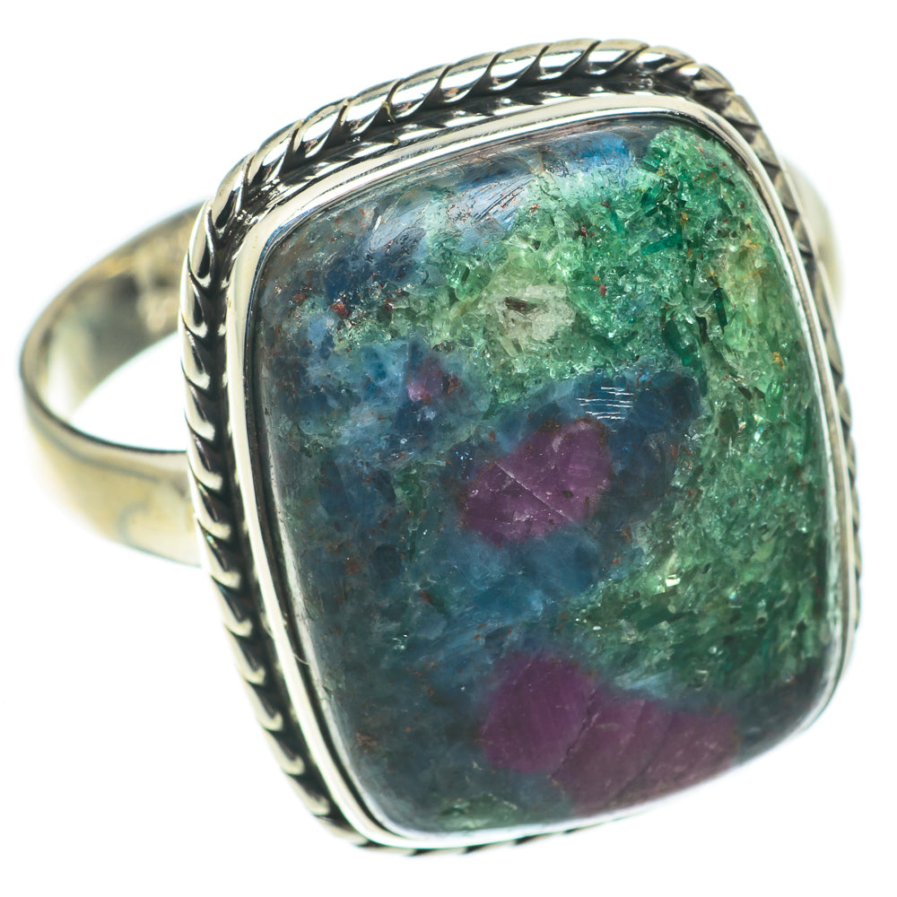 Ruby Fuchsite Rings handcrafted by Anasilvercos - RING64658