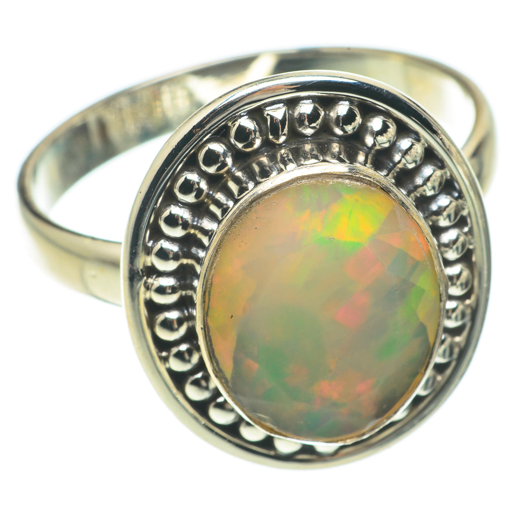 Ethiopian Opal Rings handcrafted by Anasilvercos - RING64661