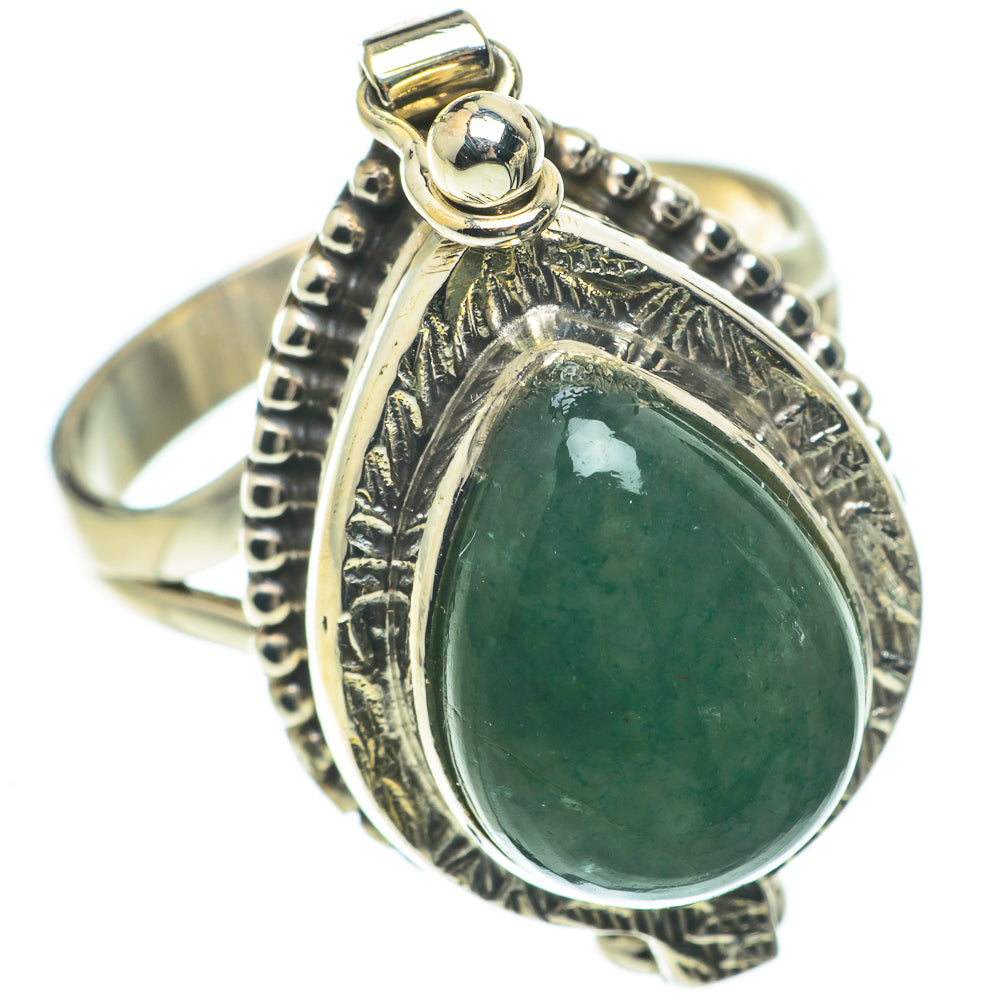 Green Aventurine Rings handcrafted by Anasilvercos - RING64670