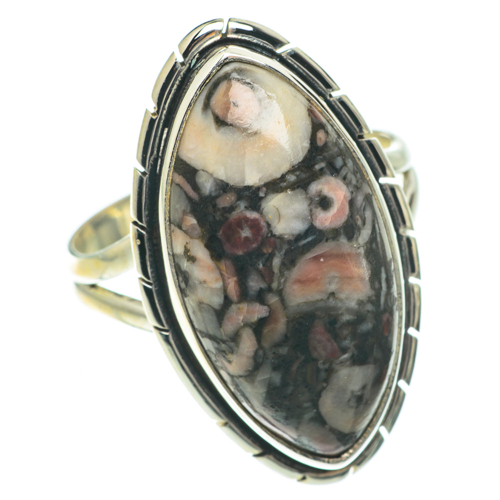 Crinoid Fossil Rings handcrafted by Anasilvercos - RING64674